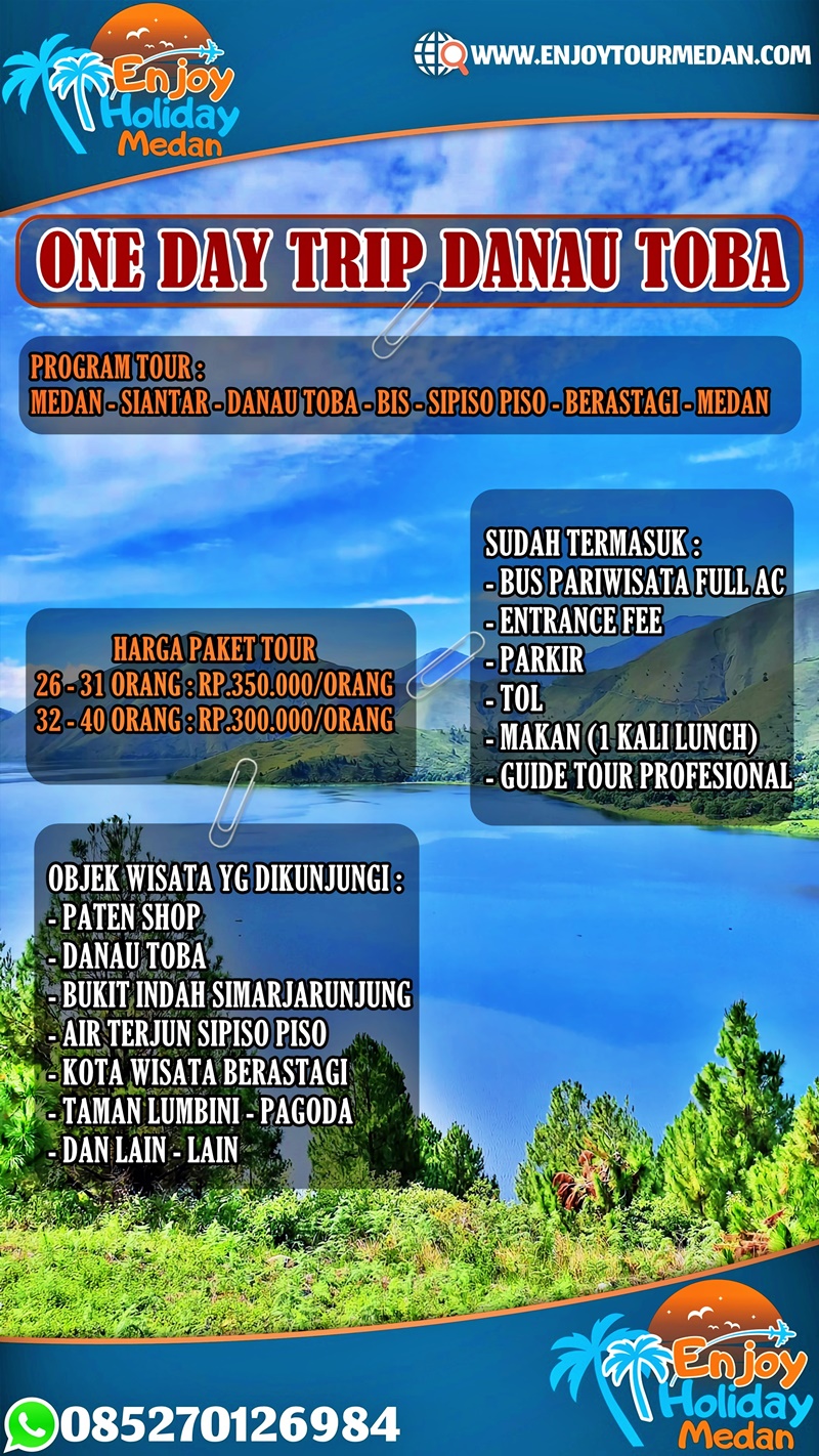 Paket Wisata Danau Toba 1 Hari - Paket Wisata Danau Toba